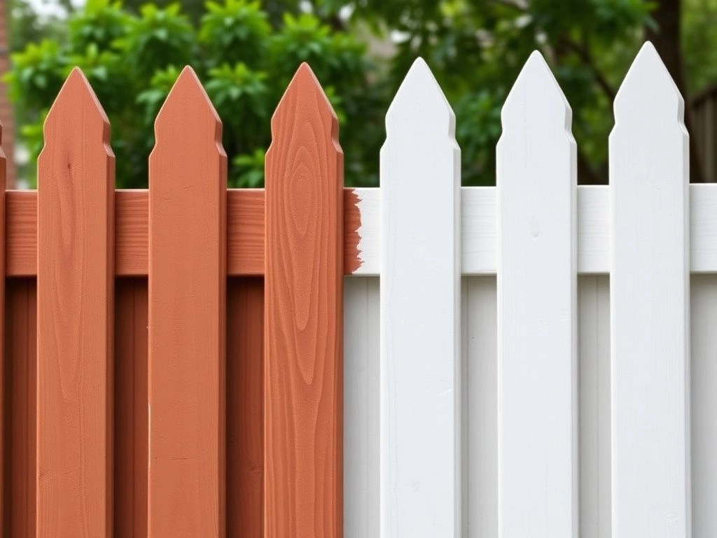 1. Give Your Fence a Fresh Coat of Paint or Stain