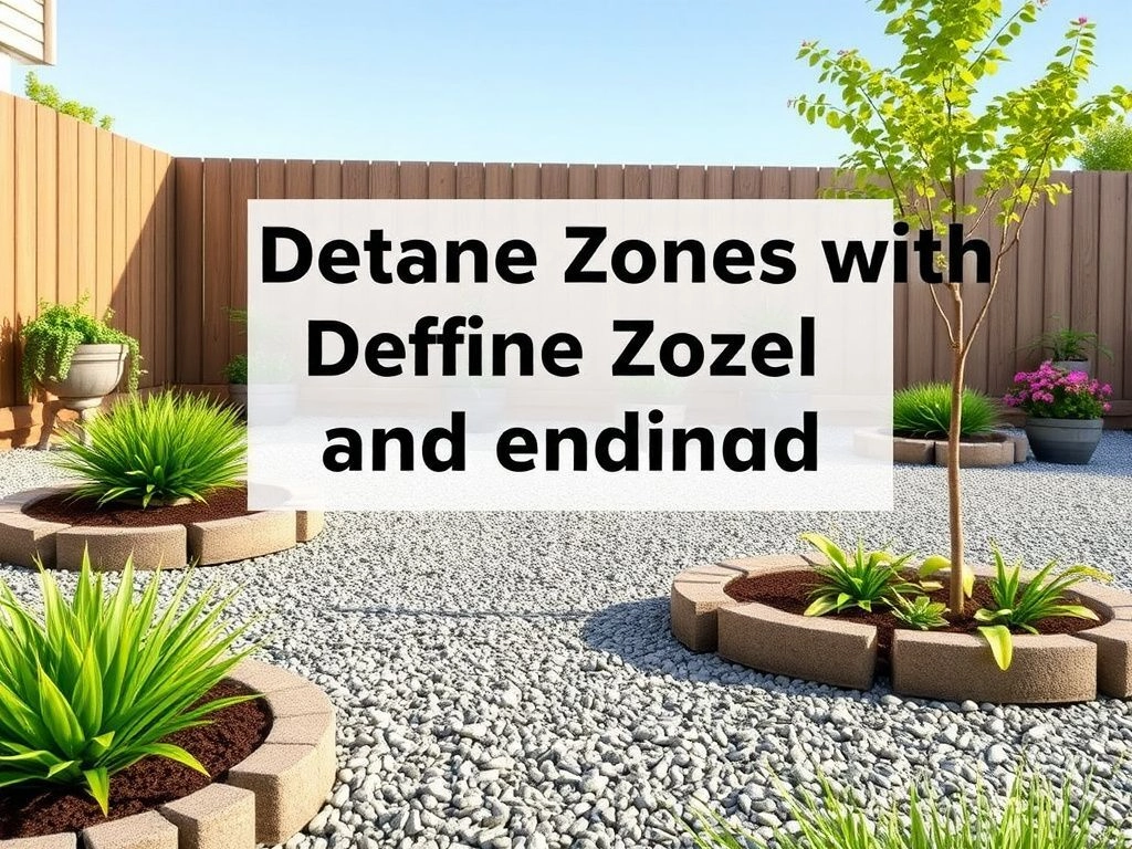 2. Define Zones with Gravel and Edging