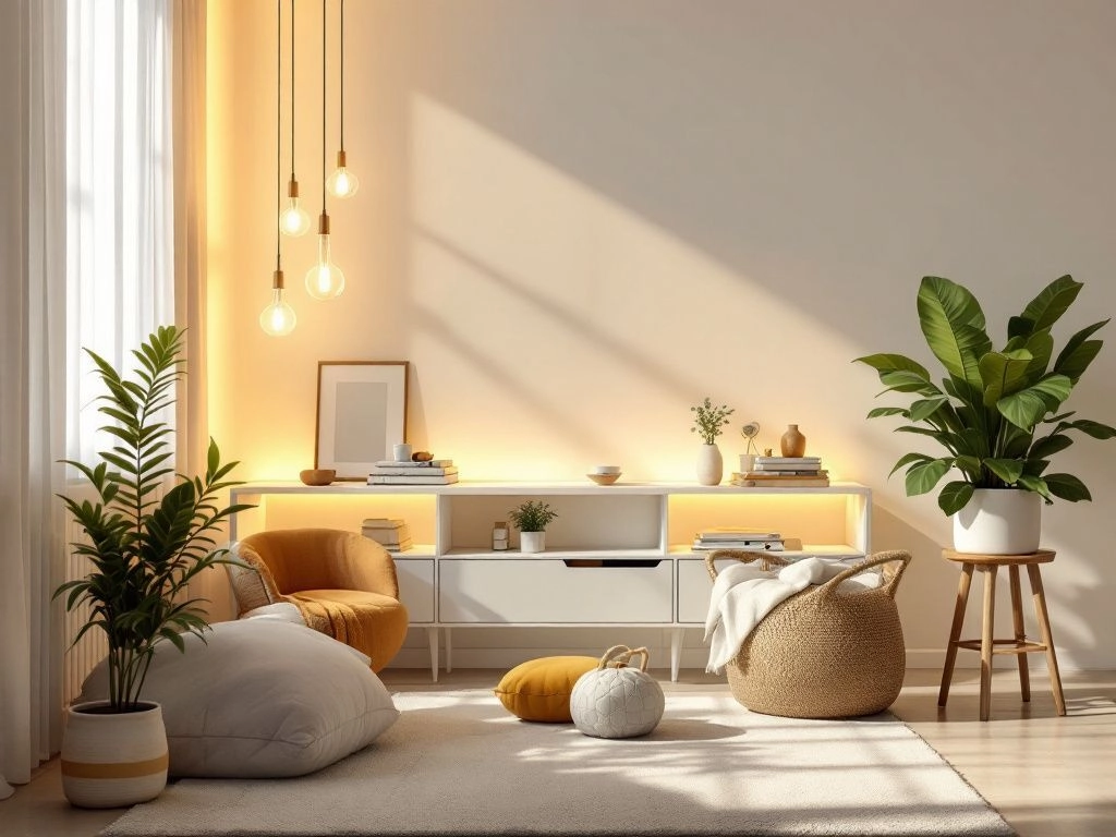 3. Lighting & Ambiance: Glow Without the Wiring